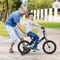 Children’s Bicycle with Hand and Coaster Brake Adjustable Saddle Steel Frame Ideal for Boys and Girls